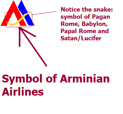 official atheist symbol. (Arminan Airlines Symbol